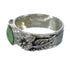 Silver And Turquoise Flower Ring Size 6-3/4 YX91606